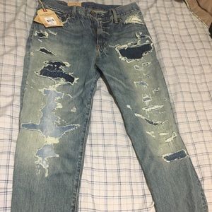 Ralph lauren ripped jeans
